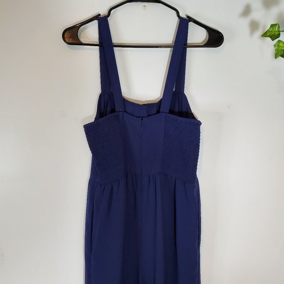 Madewell Smocked Button-Front Crop Jumpsuit - Picture 6 of 12
